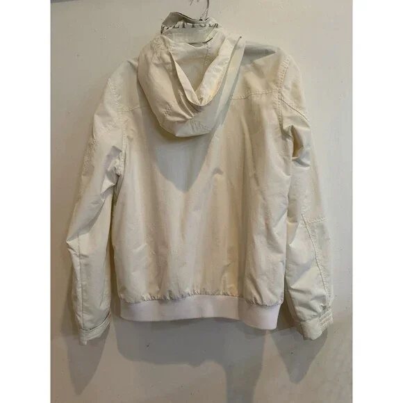 Tommy Hilfiger Water Hooded Windbreaker Jacket Men's M Medium White - Picture 2 of 5